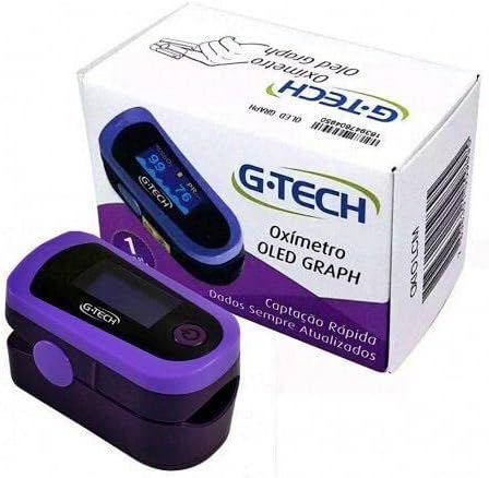 G-Tech Oxímetro de Pulso Portátil OLED Graph