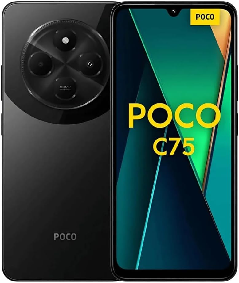 Smartphone Xiaomi Poco C75 NFC Black (Preto) 8GB RAM 256GB ROM