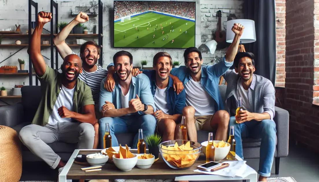 Estratégias para assistir aos jogos ao vivo com amigos